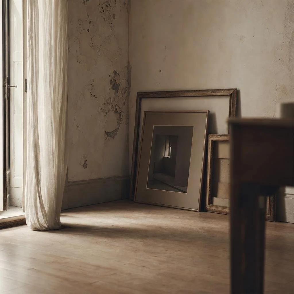 Still-life objects in shadow